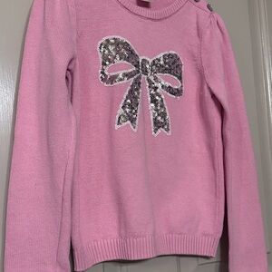 Gymboree Pink Bow Sweater with Sequins